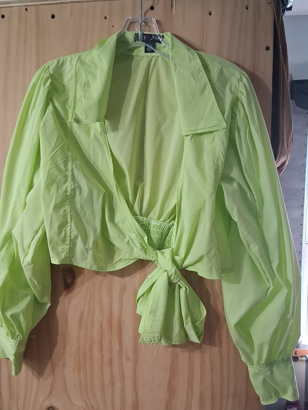 Light Green Tie-Front Women's Top by